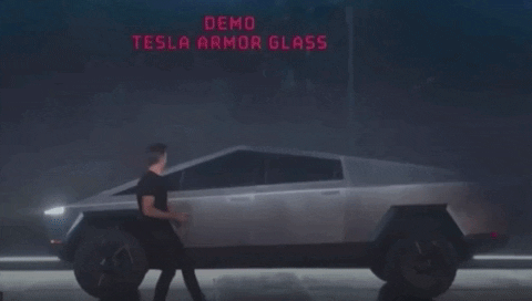 Tesla cybertruck demo